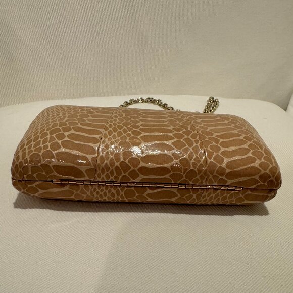 Sondra Roberts Nude Embossed Clutch with Pearl Closure - Picture 8 of 9